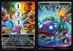 Start Your Engines! // Max Speed Double-Sided Token - Foil