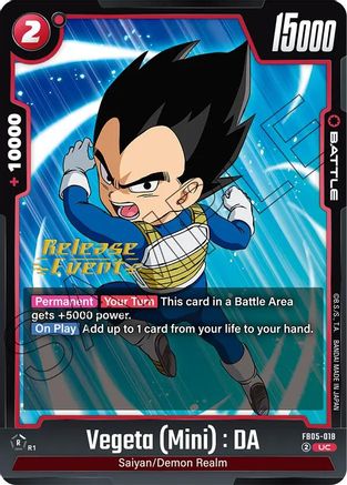 Vegeta (Mini) : DA - FB05-018 - UC - Release Event