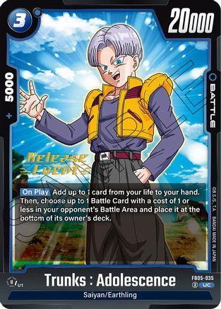 Trunks : Adolescence - FB05-035 - UC - Release Event