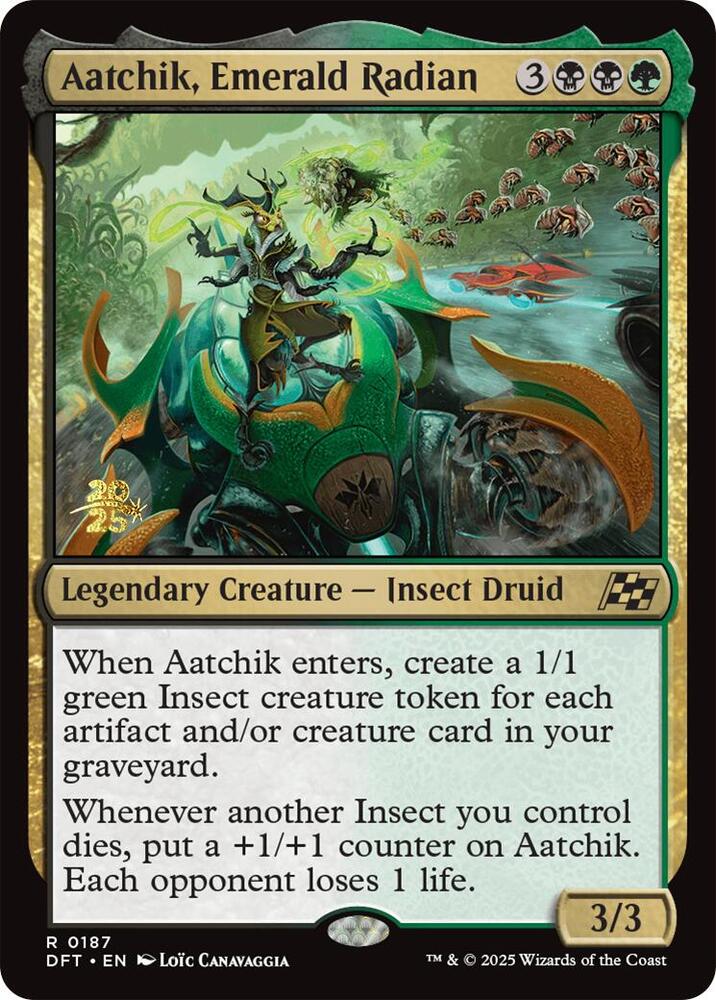 Aatchik, Emerald Radian - Foil - Prerelease Promo