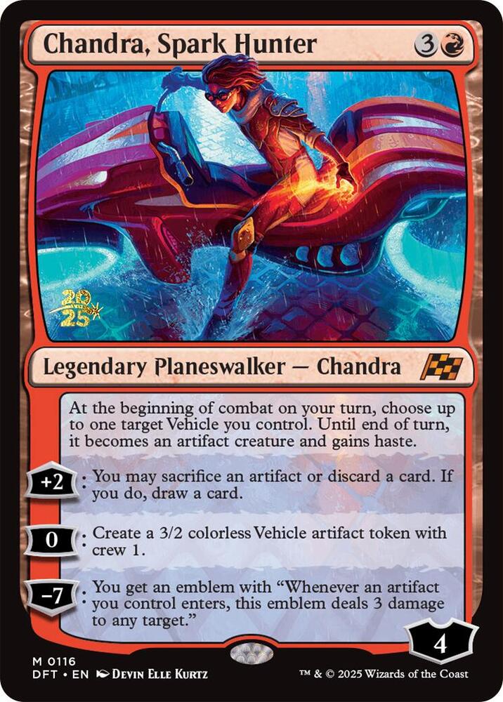 Chandra, Spark Hunter - Foil - Prerelease Promo