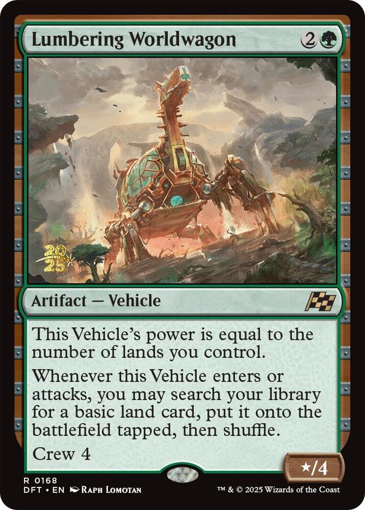 Lumbering Worldwagon (Prerelease) - Foil