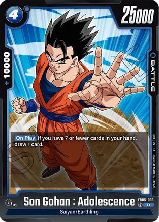 Son Gohan : Adolescence - FB05-033 - R - Holofoil