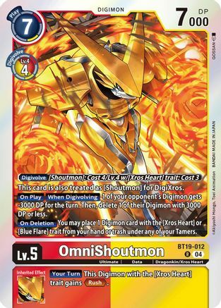 OmniShoutmon - BT19-012 - R - Foil