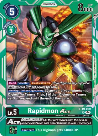 Rapidmon ACE - BT19-050 - SR - Foil