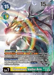 Chaosmon: Valdur Arm (Alternate Art) - BT20-037 - SR - Foil