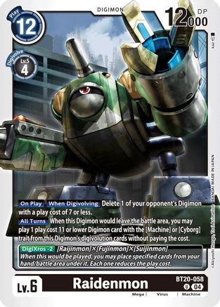 Raidenmon - BT20-058 - U