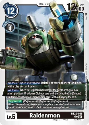 Raidenmon - BT20-058 - U