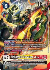 Alphamon: Ouryuken ACE (Alternate Art) - BT20-060 - SR - Foil