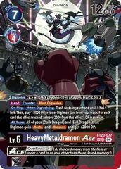 HeavyMetaldramon ACE (Textured) - BT20-077 - SR - Foil