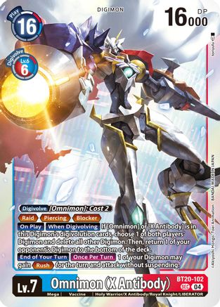 Omnimon (X Antibody) - BT20-102 - SEC - Foil