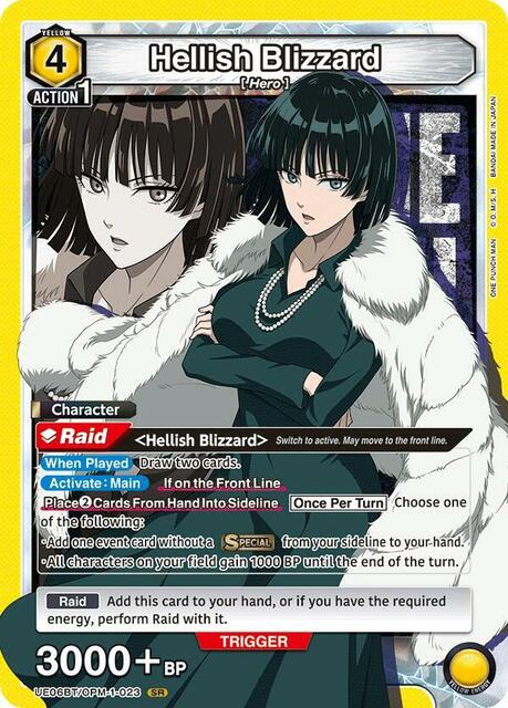 Hellish Blizzard (023) - UE06BT/OPM-1-023 - Super Rare - Foil