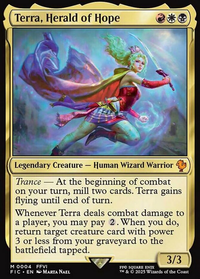 Terra, Herald of Hope - Foil - Commander: Final Fantasy - Near