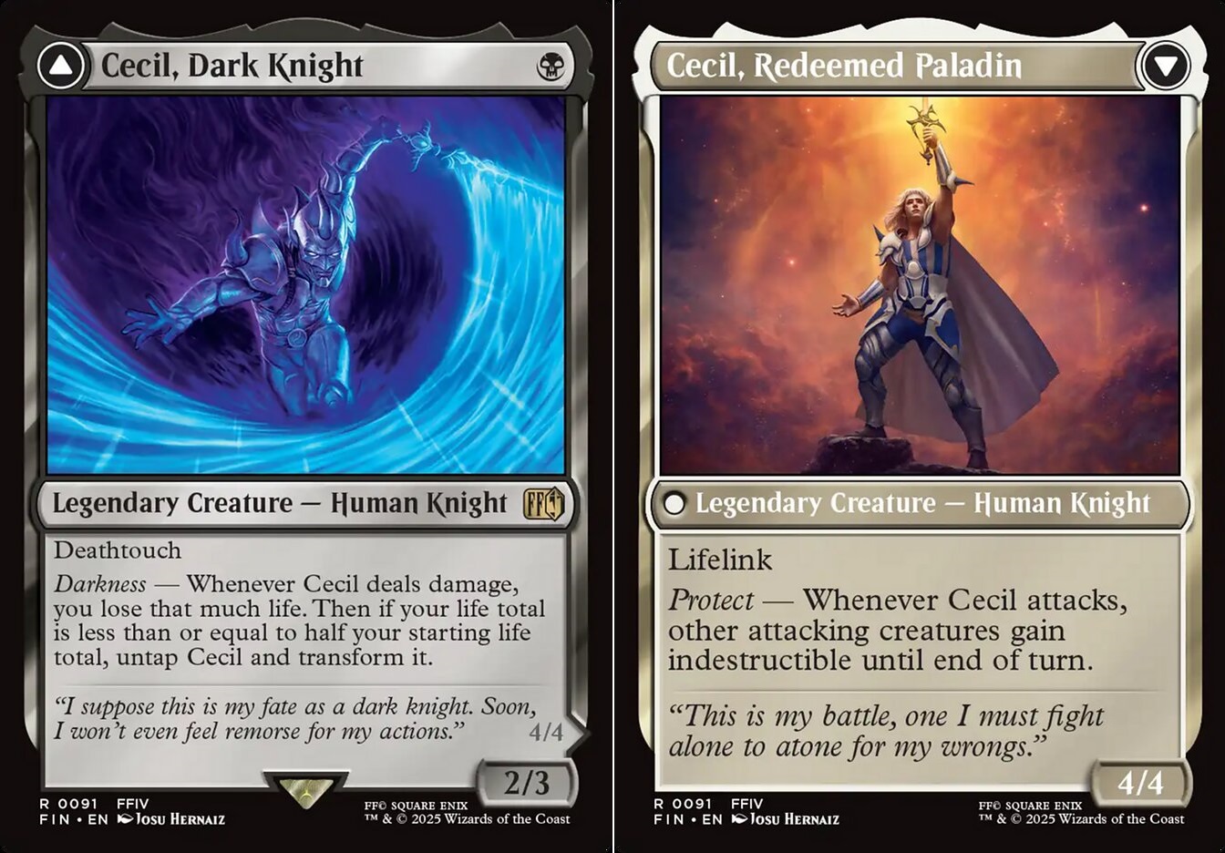 Cecil, Dark Knight // Cecil, Redeemed Paladin