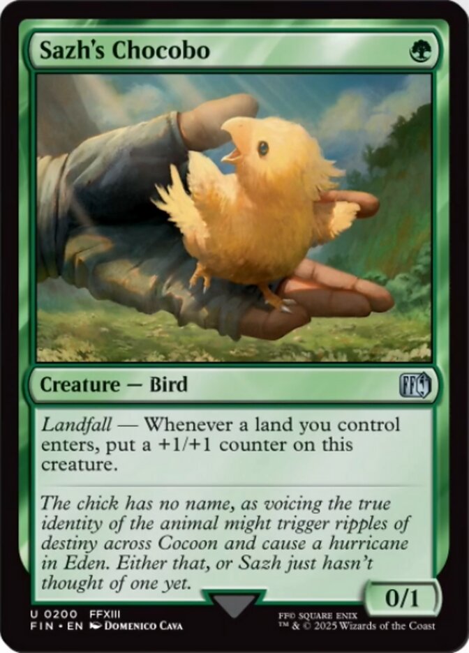 Sazhs Chocobo - Foil