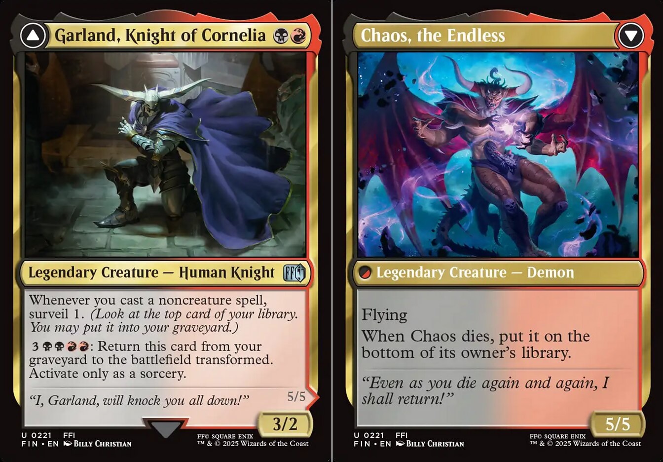 Garland, Knight of Cornelia // Chaos, the Endless