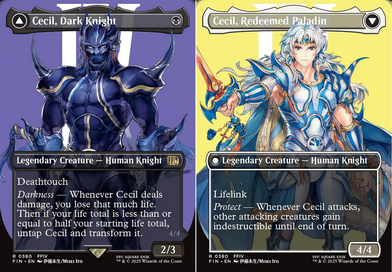 Cecil, Dark Knight // Cecil, Redeemed Paladin - Borderless