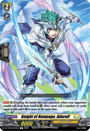 Knight of Rampage, Adarolf - DZ-BT06/094EN - C