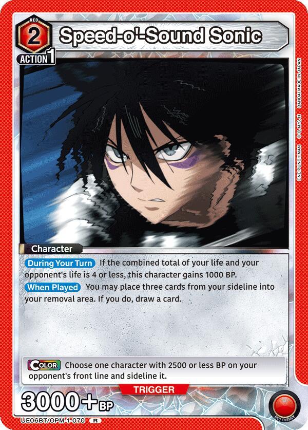 Speed-o-Sound Sonic (070) - UE06BT/OPM-1-070 - Rare - Foil