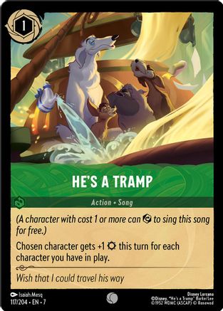 Hes a Tramp - 117/204 - Common - Cold Foil