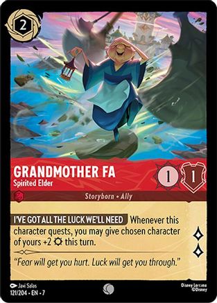 Grandmother Fa - Spirited Elder - 121/204 - Common - Cold Foil