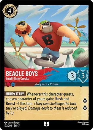 Beagle Boys - Small-Time Crooks - 132/204 - Uncommon - Cold Foil