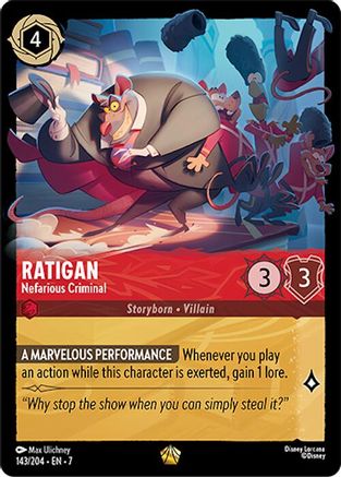 Ratigan - Nefarious Criminal - 143/204 - Legendary