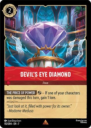Devils Eye Diamond - 152/204 - Rare - Cold Foil