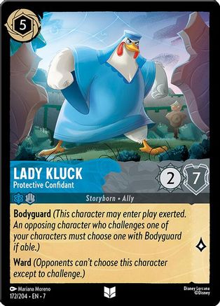 Lady Kluck - Protective Confidant - 172/204 - Uncommon - Cold Foil