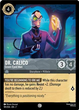 Dr. Calico - Green-Eyed Man - 181/204 - Common - Cold Foil