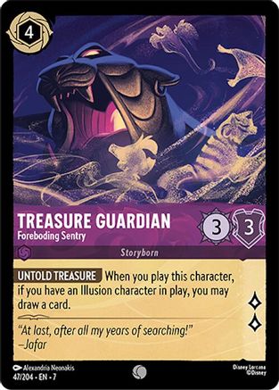 Treasure Guardian - Foreboding Sentry - 47/204 - Common - Cold Foil