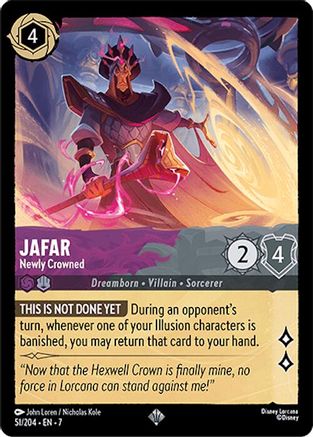 Jafar - Newly Crowned - 51/204 - Super Rare