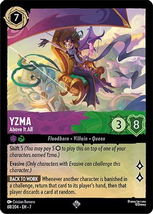 Yzma - Above It All - 68/204 - Super Rare