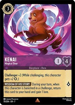 Kenai - Magical Bear - 70/204 - Rare - Cold Foil