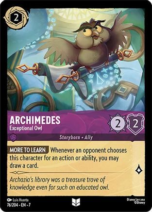 Archimedes - Exceptional Owl - 76/204 - Uncommon