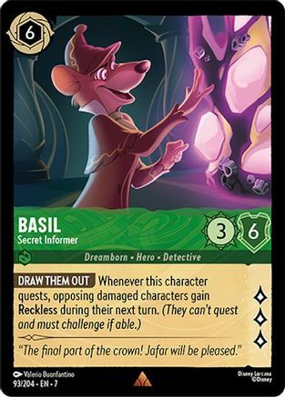 Basil - Secret Informer - 93/204 - Rare