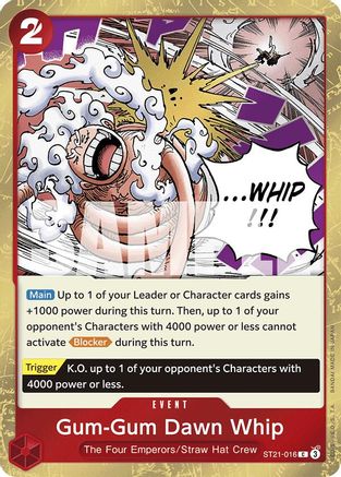 Gum-Gum Dawn Whip - ST21-016 - C - Foil Gum-Gum Dawn Whip - ST21-016 - C - Foil