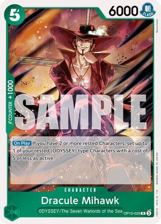 Dracule Mihawk - OP10-029 - R - Foil