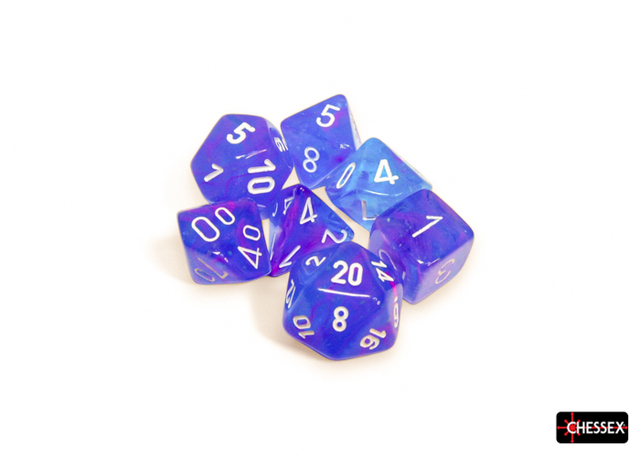 7-Die Polyhedral Set Aura/White (CHX27567)