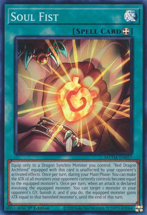Soul Fist - MZTM-EN057 - Super Rare - 1st Edition