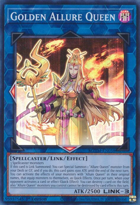Golden Allure Queen - MZTM-EN058 - Super Rare - 1st Edition