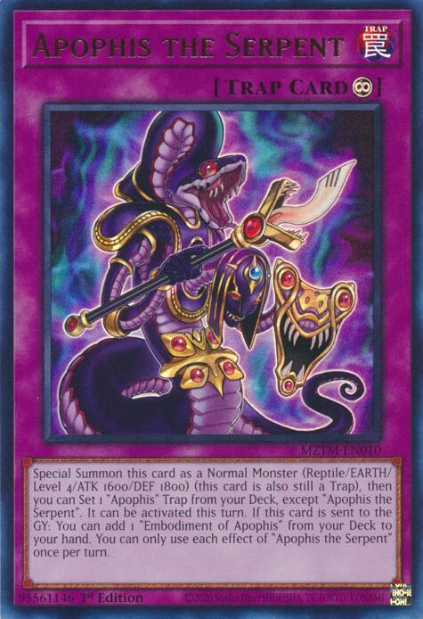 Apophis the Serpent - MZTM-EN010 - Ultra Rare - 1st Edition