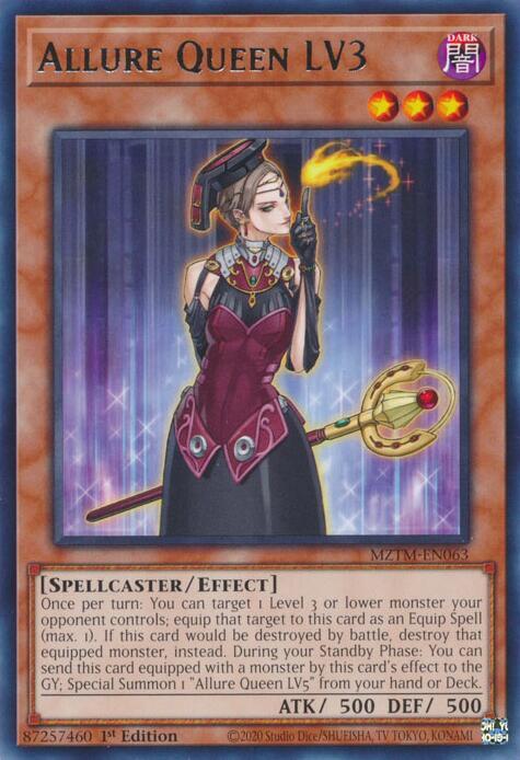 Allure Queen LV3 - MZTM-EN063 - Rare - 1st Edition
