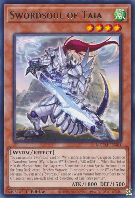 Swordsoul of Taia - MZTM-EN081 - Rare - 1st Edition
