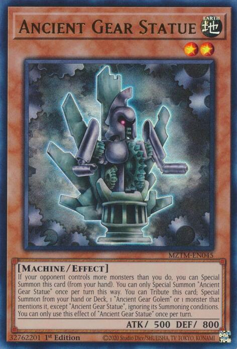 Ancient Gear Statue - MZTM-EN045 - Ultra Rare - 1st Edition
