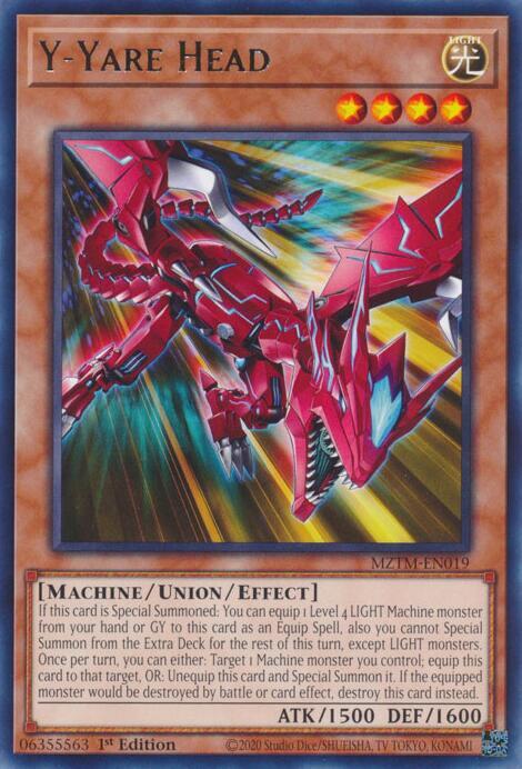 Y-Yare Head - MZTM-EN019 - Rare - 1st Edition