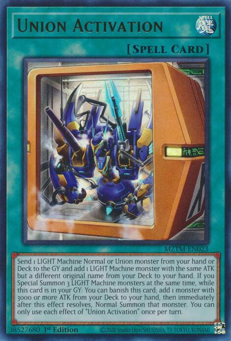 Union Activation - MZTM-EN023 - Ultra Rare - 1st Edition