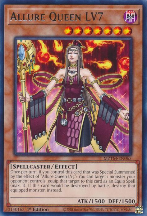 Allure Queen LV7 - MZTM-EN065 - Rare - 1st Edition