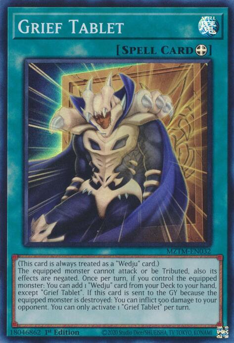 Grief Tablet - MZTM-EN032 - Super Rare - 1st Edition