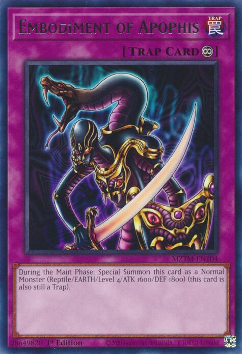 Embodiment of Apophis - MZTM-EN104 - Rare - 1st Edition